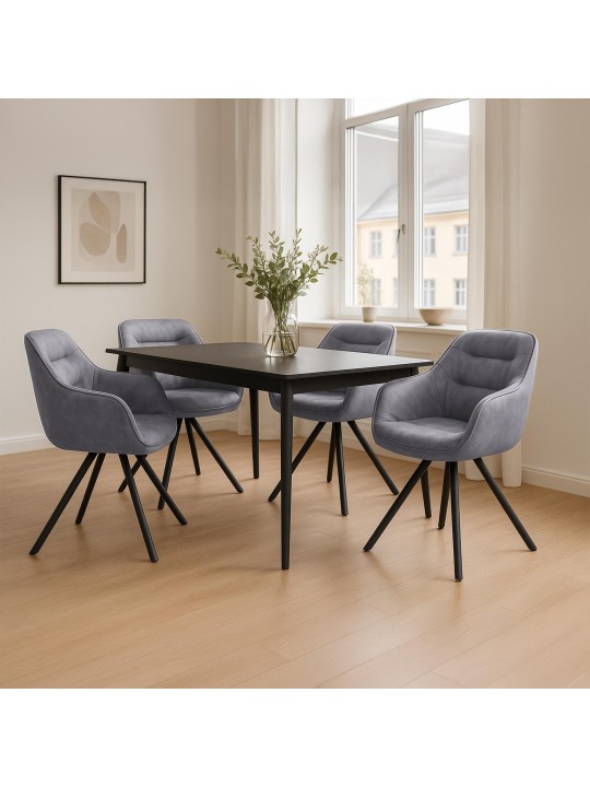 Russel vintage tuoli, harmaa