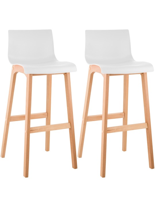 2 baarituolia Hoover Natura, valkoinen