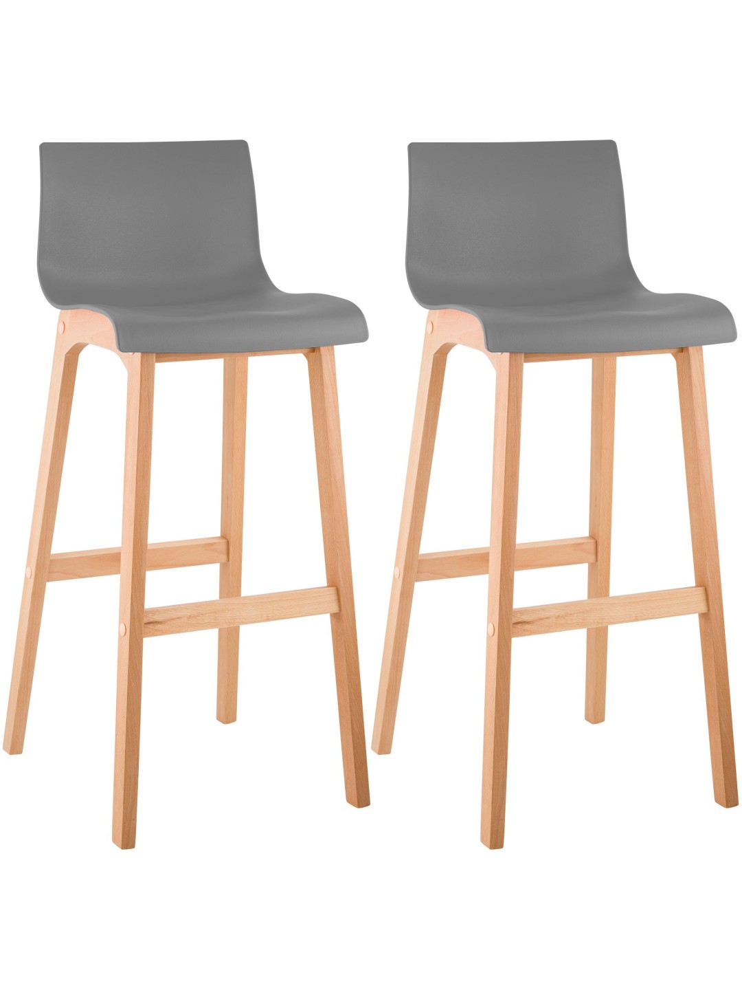 2 baarituolia Hoover Natura, harmaa