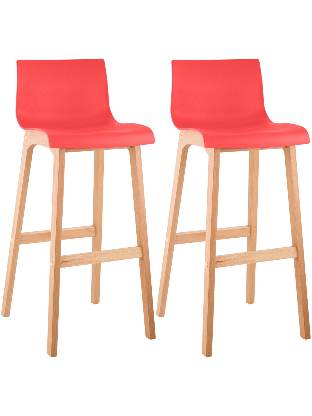 2 baarituolia Hoover Natura, punainen