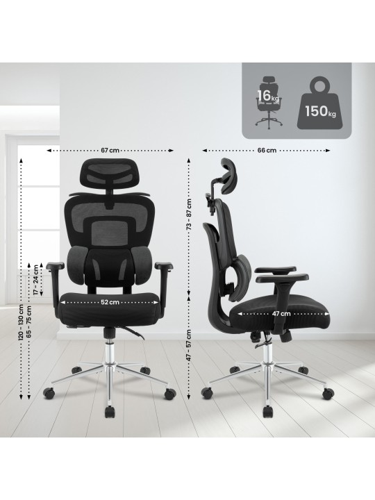 Lothenda työtuoli, musta