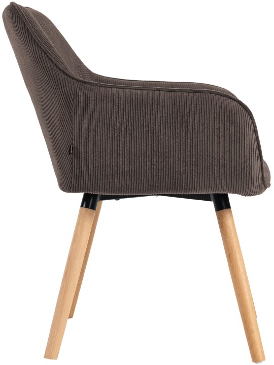 Ruokailuhuoneen tuoli Vienna Cord luonnollinen, ruskea