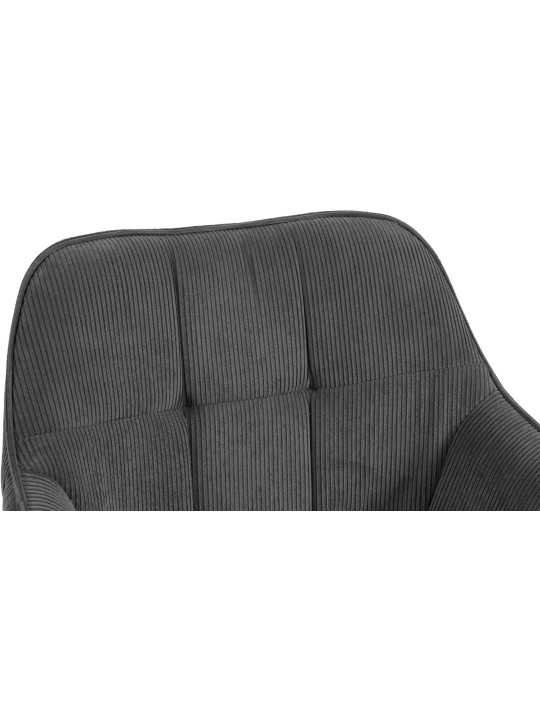 Ruokailuhuoneen tuoli Vienna Cord luonnollinen, tummanharmaa