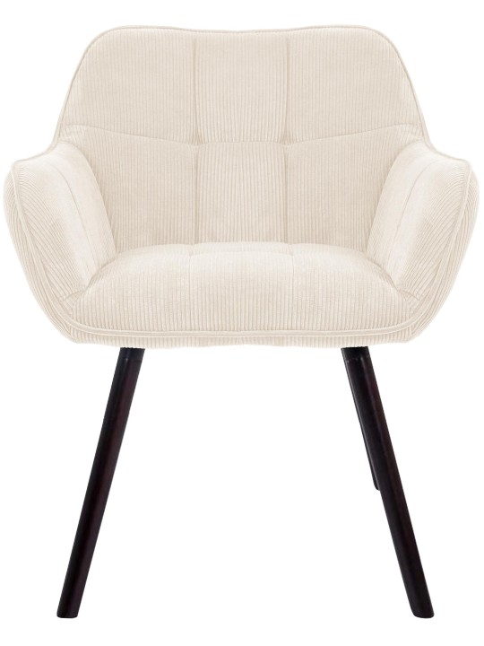 Vienna Cord ruokapöydän tuoli, kermanvärinen