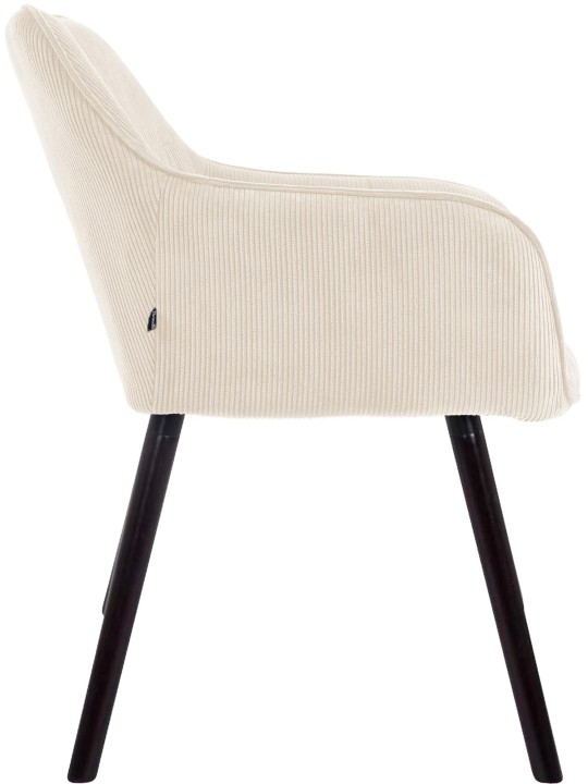 Vienna Cord ruokapöydän tuoli, kermanvärinen