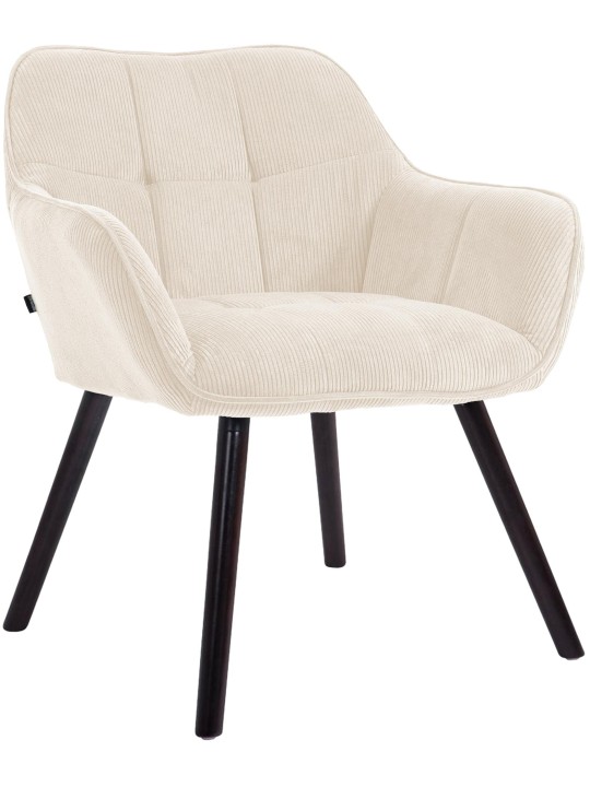 Vienna Cord ruokapöydän tuoli, kermanvärinen