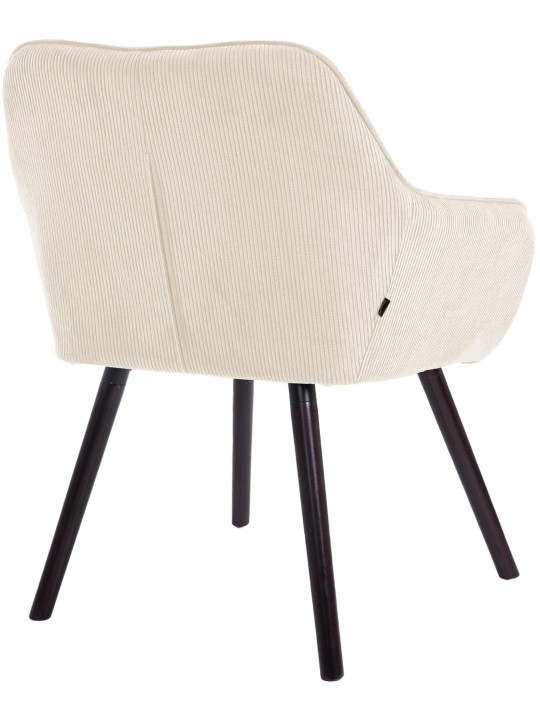 Vienna Cord ruokapöydän tuoli, kermanvärinen