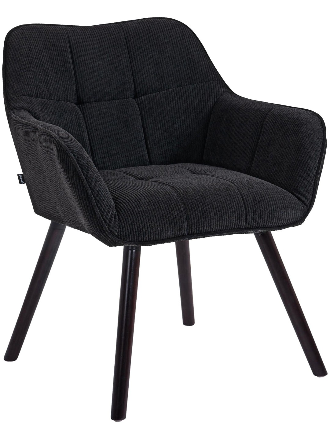 Vienna Cord ruokapöydän tuoli, musta