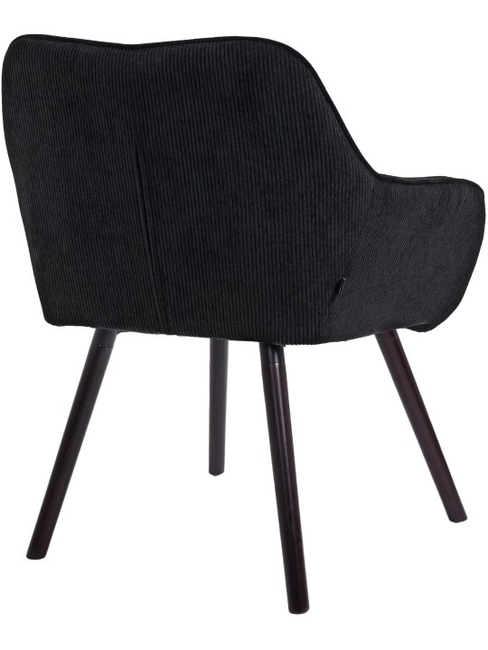Vienna Cord ruokapöydän tuoli, musta